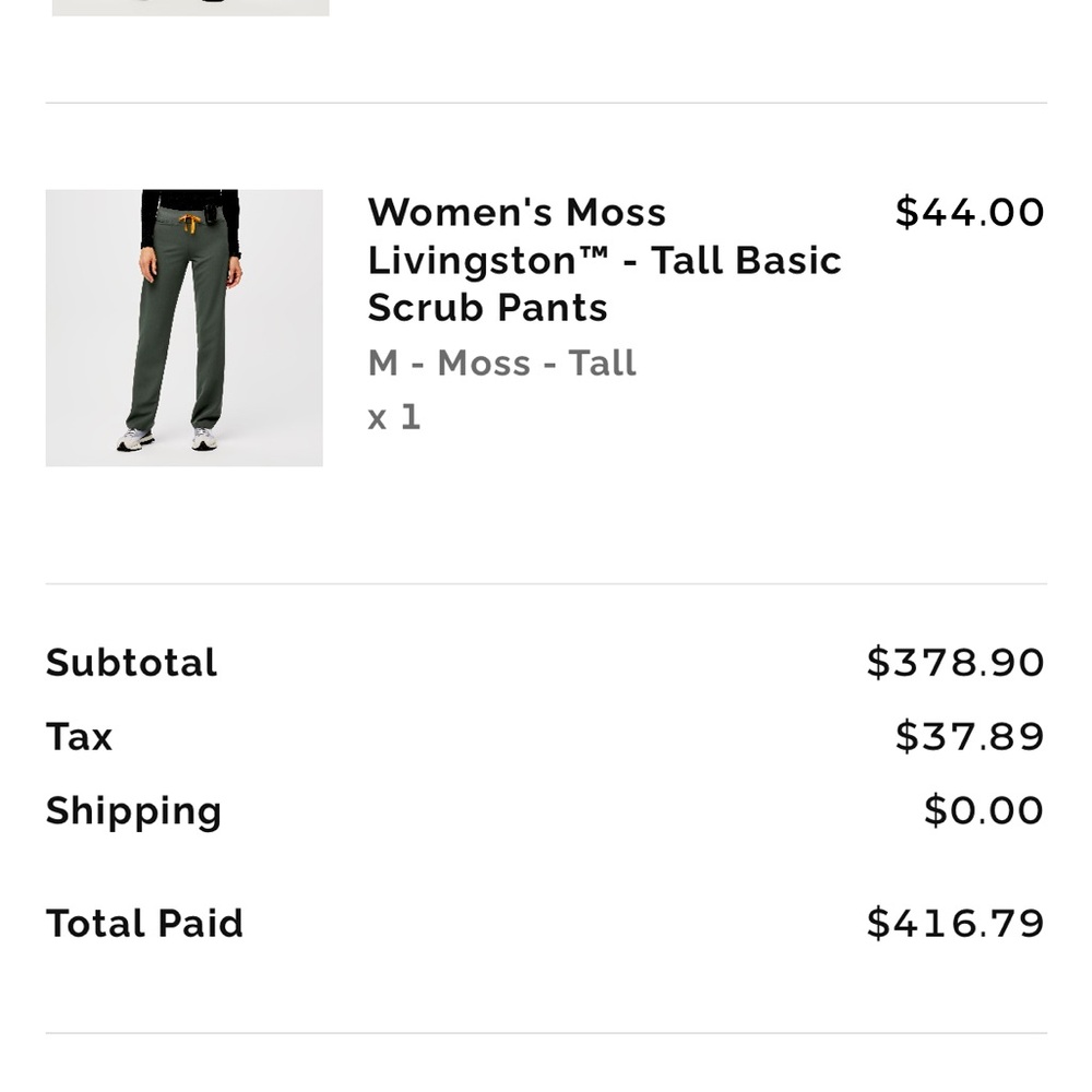 Cargo Pants in Green with Orange Drawstring